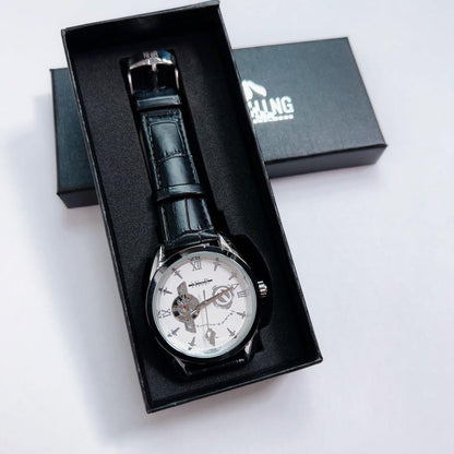 Original High-Quality Automatic Winding Watch II [BLACK×WHITE] WHITE