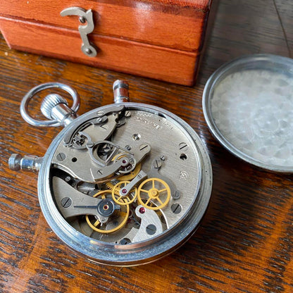 Vintage Soviet Slava Split Second Watch with Box