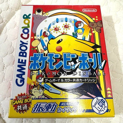 【Very Good Condition】Pokémon Pinball Game Boy Game Nintendo Complete with Box and Manual