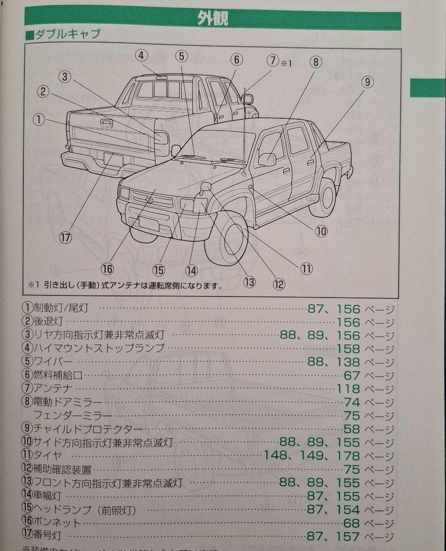 Toyota HILUX Pickup User Manual Published October 1998 Pre-owned Rare Item
