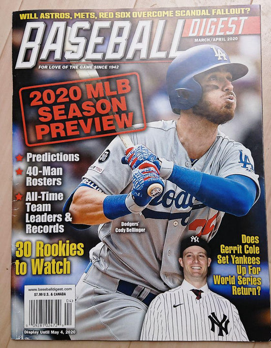 BASEBALL DIGEST MLB Baseball Foreign Book BELLINGER COLE