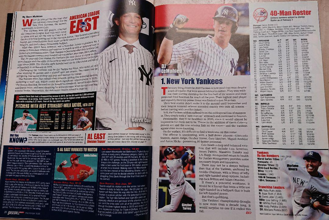 BASEBALL DIGEST MLB Baseball Foreign Book BELLINGER COLE