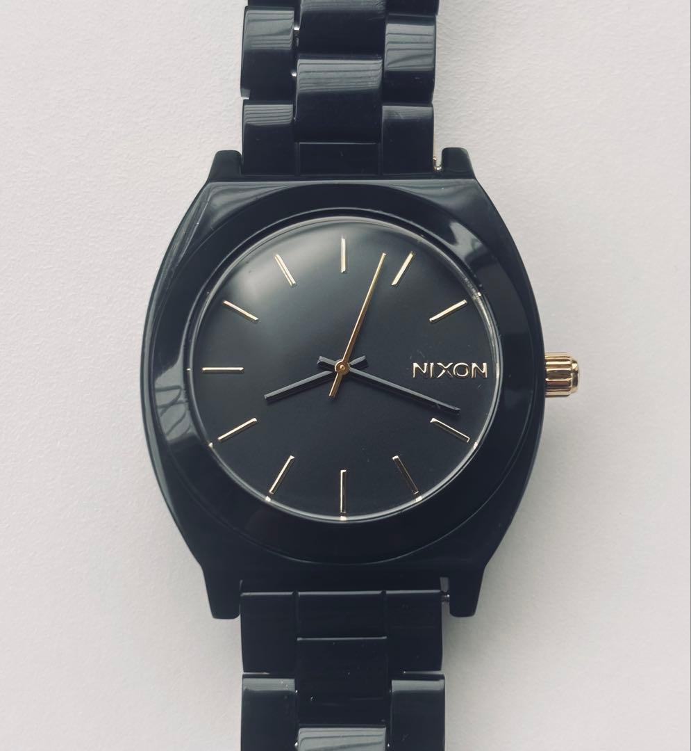【Brand New Battery for Time Teller】NIXON's Black and Gold Time Teller!