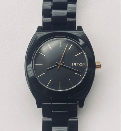 【Brand New Battery for Time Teller】NIXON's Black and Gold Time Teller!