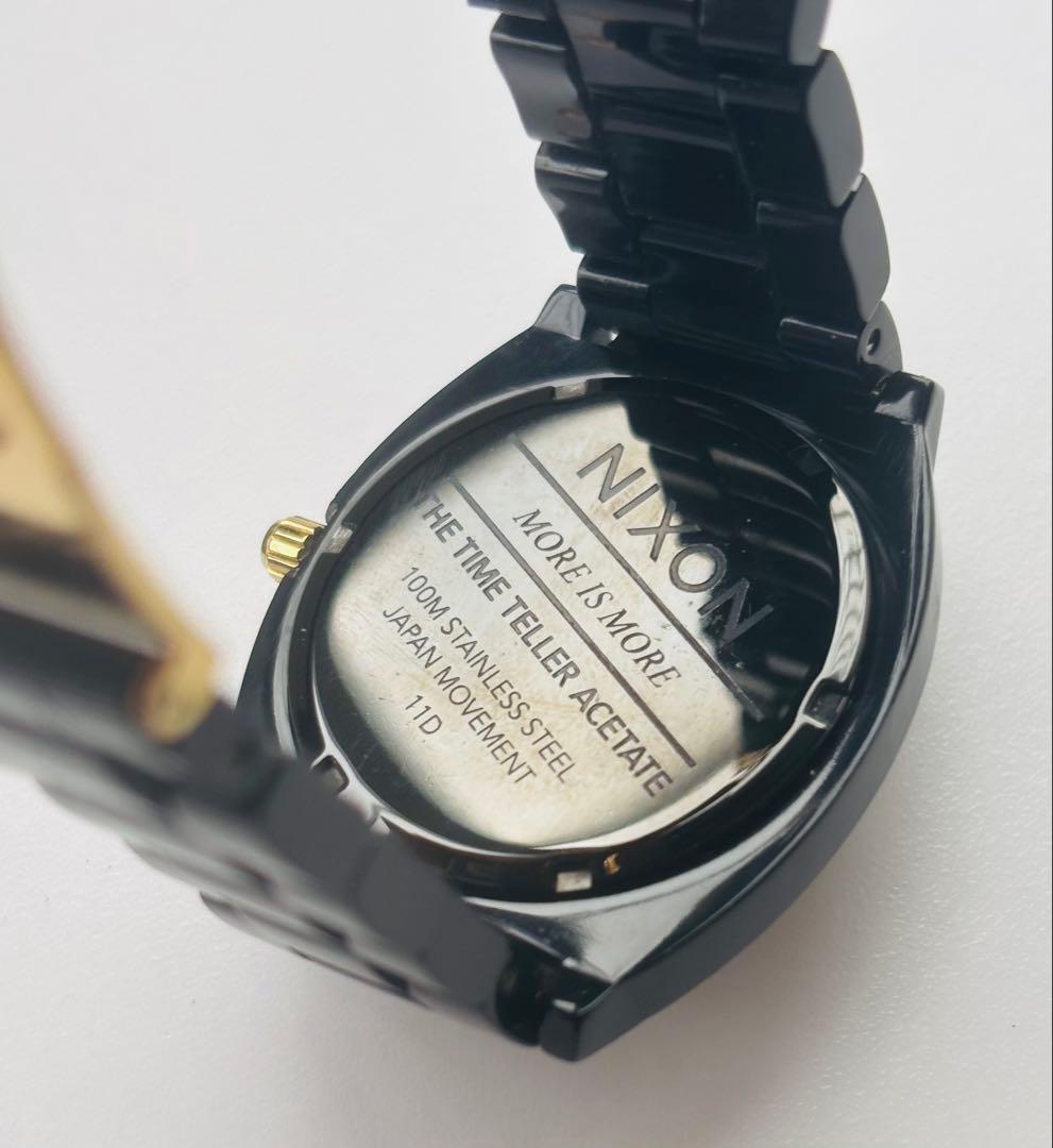 【Brand New Battery for Time Teller】NIXON's Black and Gold Time Teller!