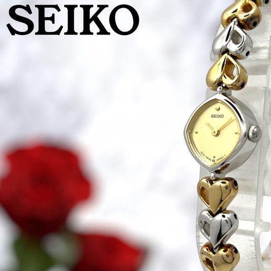 New Seiko Heart Combination Ladies Wristwatch 1250