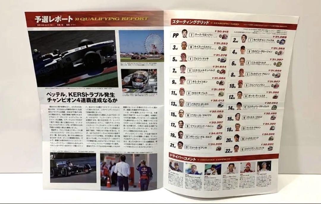 2013 Formula 1 Suzuka Official Program Others