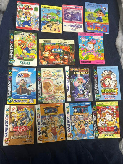 Beautiful condition, 15 manuals for Game Boy & Game Boy Color