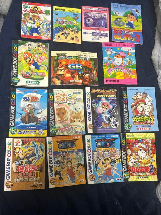 Beautiful condition, 15 manuals for Game Boy & Game Boy Color