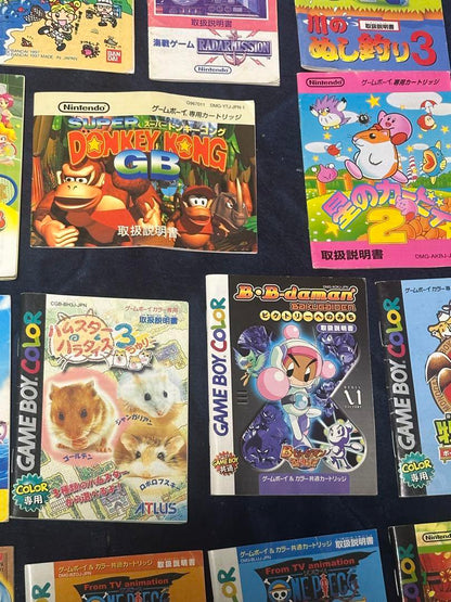 Beautiful condition, 15 manuals for Game Boy & Game Boy Color