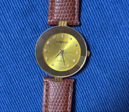 vitaroso Gold Quartz Watch