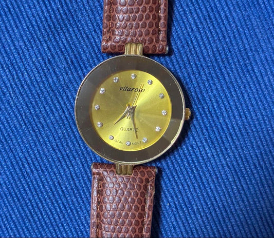 vitaroso Gold Quartz Watch