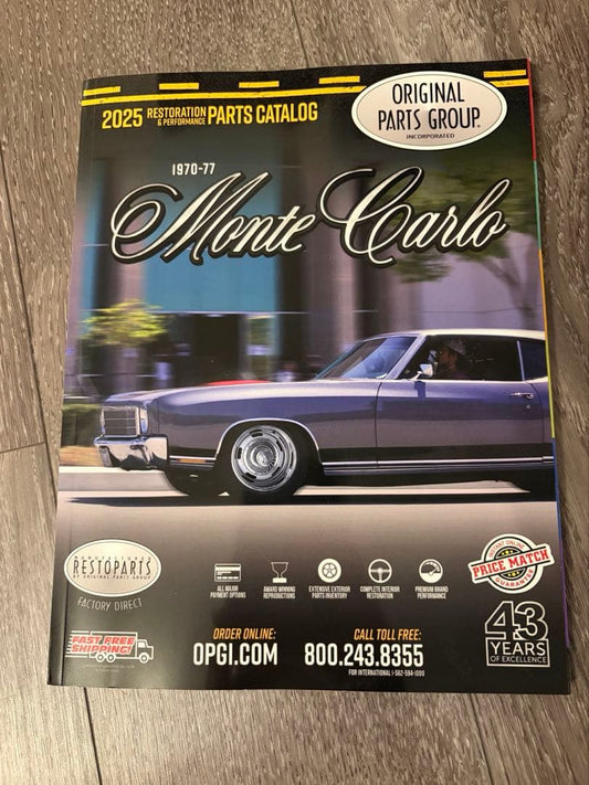 1970-77 MONTE CARLO Chevrolet Monte Carlo Parts Catalog