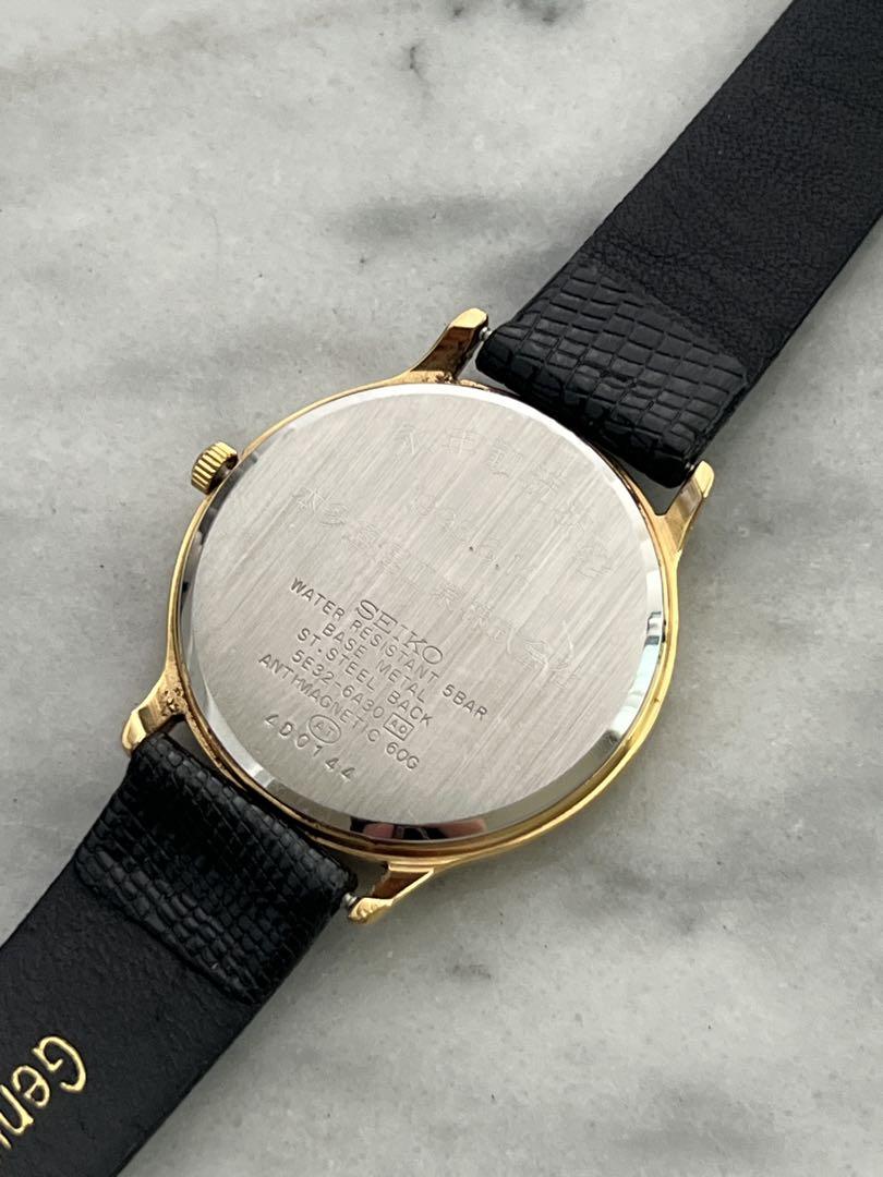 Battery Replaced Excellent Condition SEIKO SPIRIT DATE GOLD Spirit