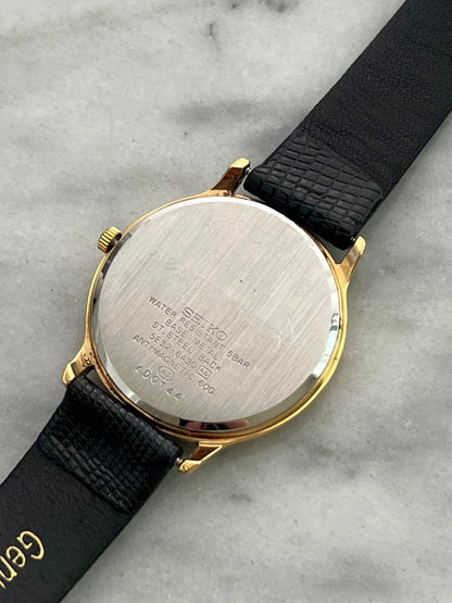 Battery Replaced Excellent Condition SEIKO SPIRIT DATE GOLD Spirit