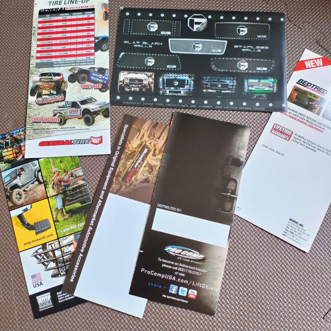 Pickup Truck SUV Accessories Catalog Set