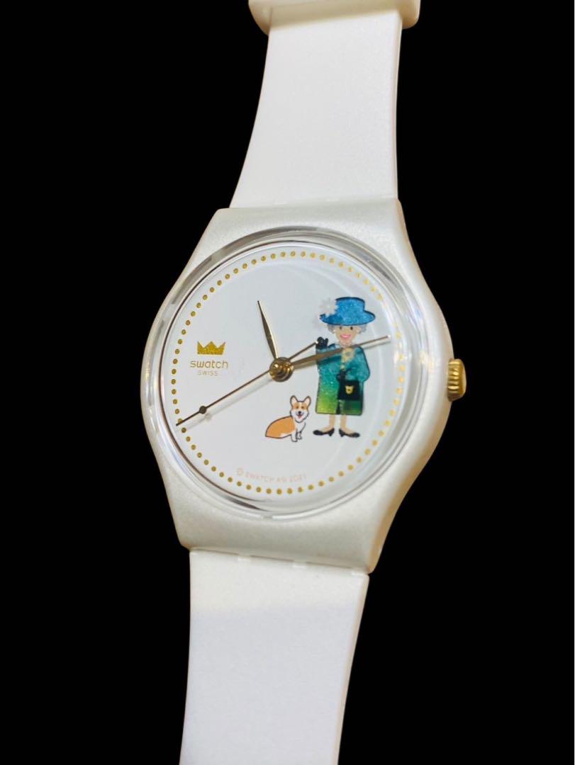Swatch Elizabeth II & Corgi Rare Watch Model