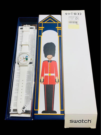 Swatch Elizabeth II & Corgi Rare Watch Model