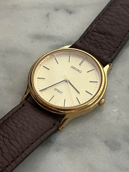 [Battery Replaced] SEIKO SPIRIT Seiko Spirit Gold