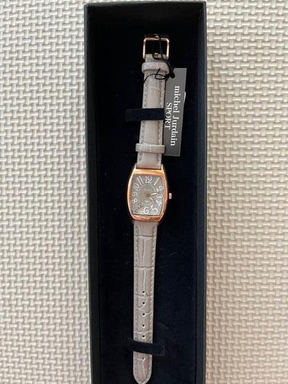 Michael Jurdain Analog Leather Watch Grey