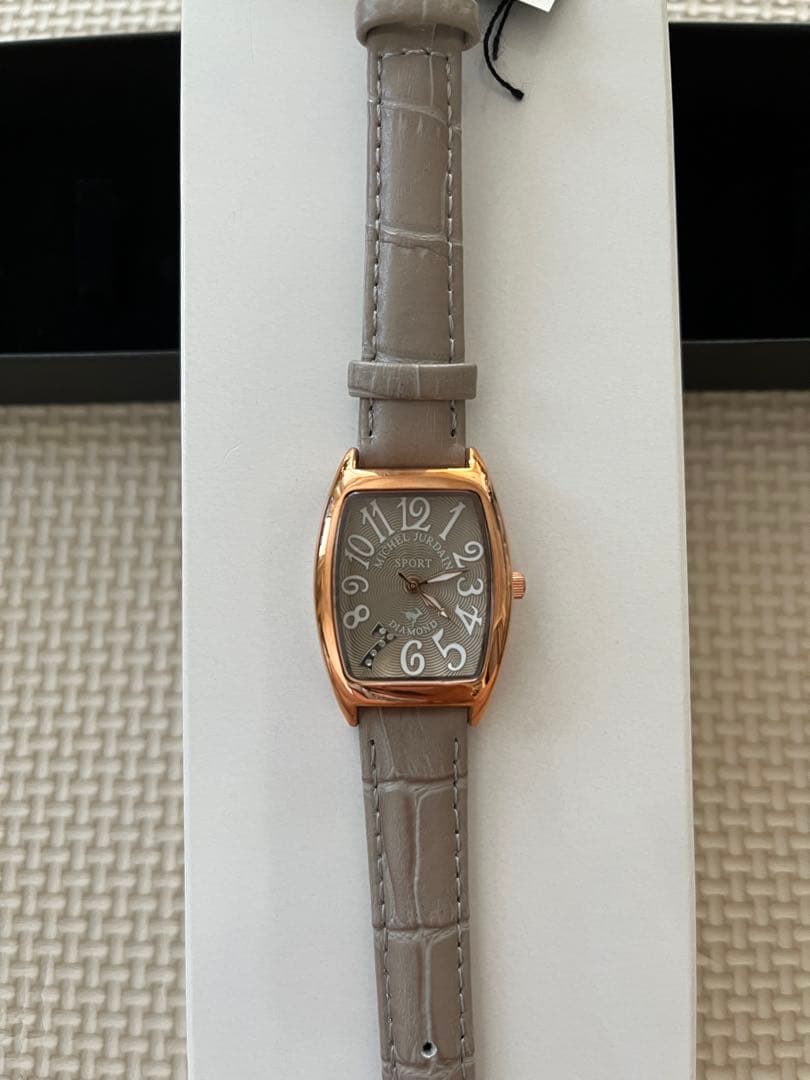 Michael Jurdain Analog Leather Watch Grey