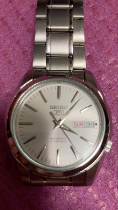 Beautiful Condition SEIKO Automatic Winding Watch Silver [SNKL41K1]
