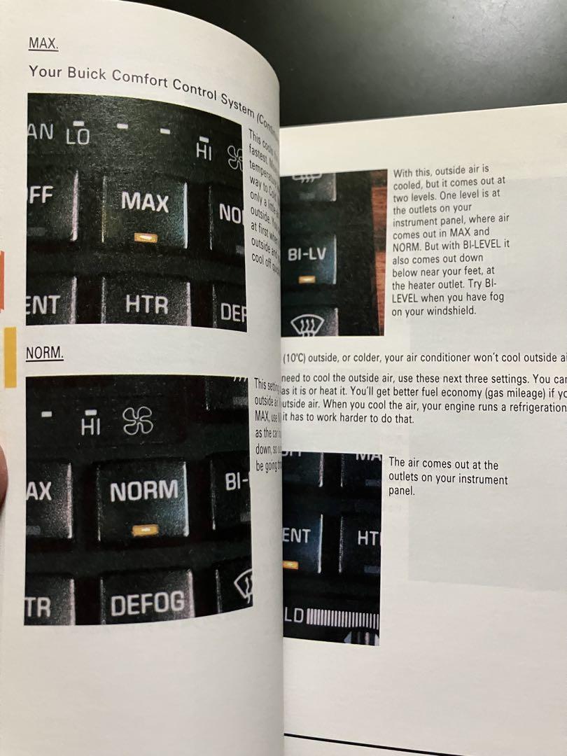 1991 Buick Legal Owner's Manual