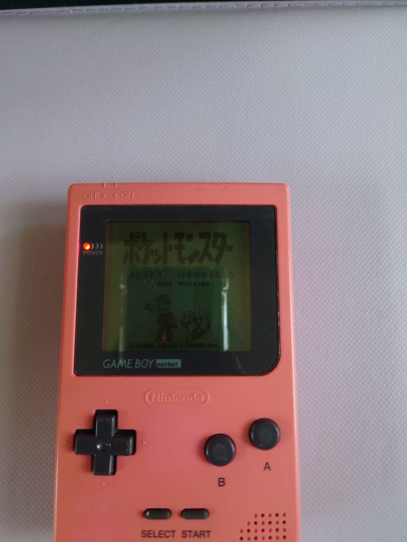 Game Boy Pocket Pink Pokémon Red Console and Game Set