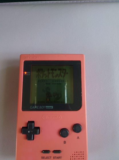 Game Boy Pocket Pink Pokémon Red Console and Game Set
