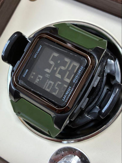 New Digital Watch Green Earth Tone