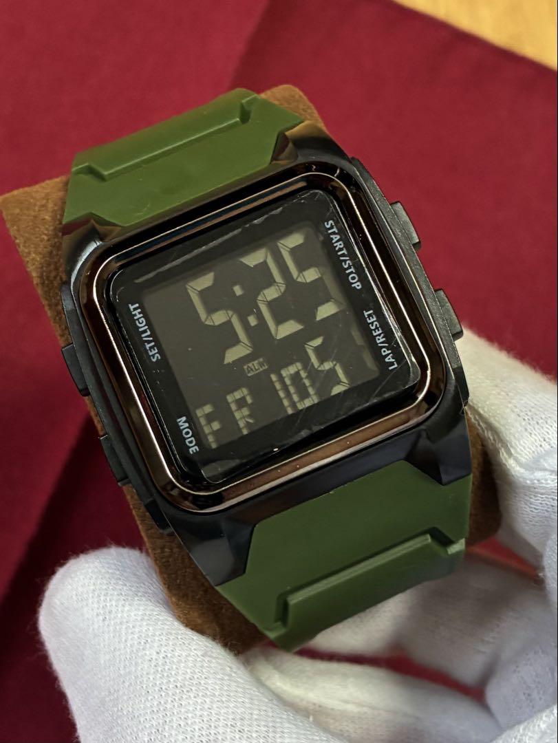 New Digital Watch Green Earth Tone