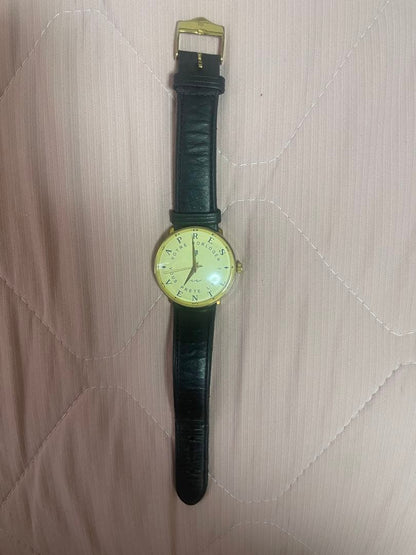 Lip Dolphin Service Watch Leather Winding Watch