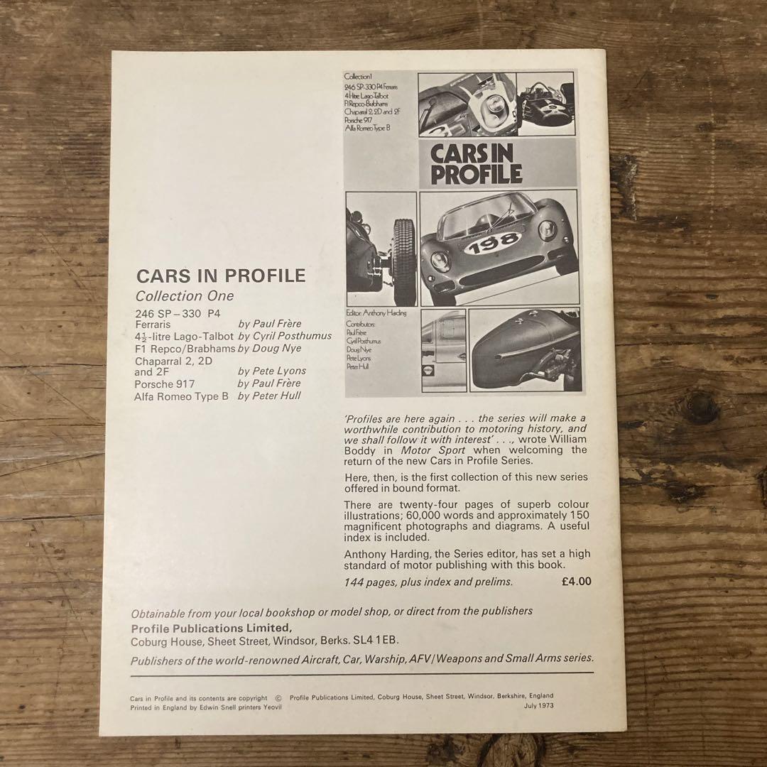 Cars in Profile: Jaguar D-type Signed Copy