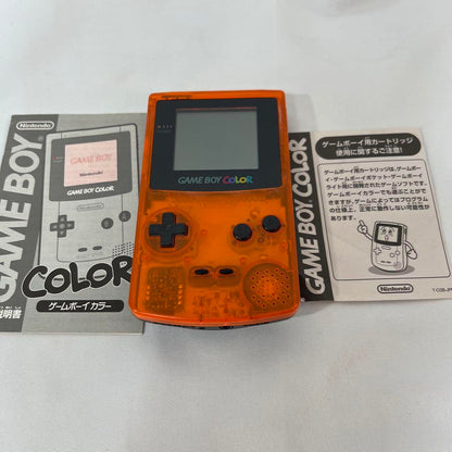 Nintendo Game Boy Color Daihatsu Hawks Limited Edition Clear Orange