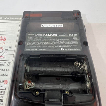 Nintendo Game Boy Color Daihatsu Hawks Limited Edition Clear Orange