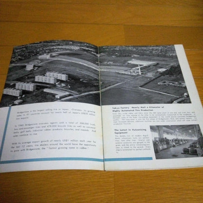 1962 Edition Bridgestone Tire Catalog, 8 Pages, Rare Historical Item