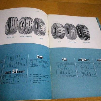 1962 Edition Bridgestone Tire Catalog, 8 Pages, Rare Historical Item