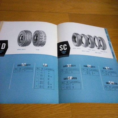 1962 Edition Bridgestone Tire Catalog, 8 Pages, Rare Historical Item