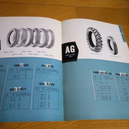 1962 Edition Bridgestone Tire Catalog, 8 Pages, Rare Historical Item