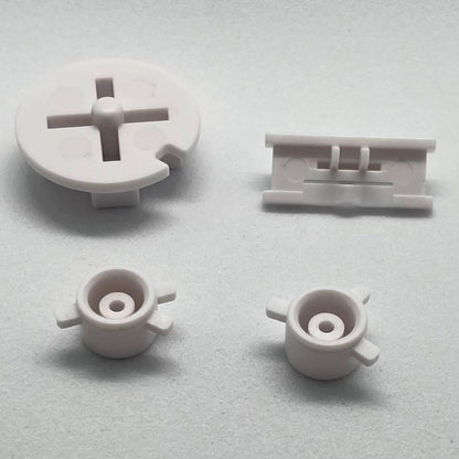 Game Boy Color Button Set (White) 4-Pack Replacement Parts