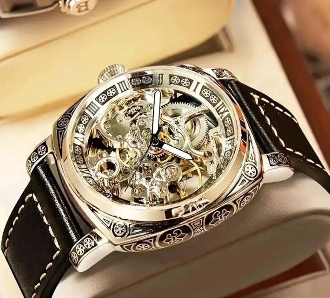 Skeleton Gold Mechanical Watch