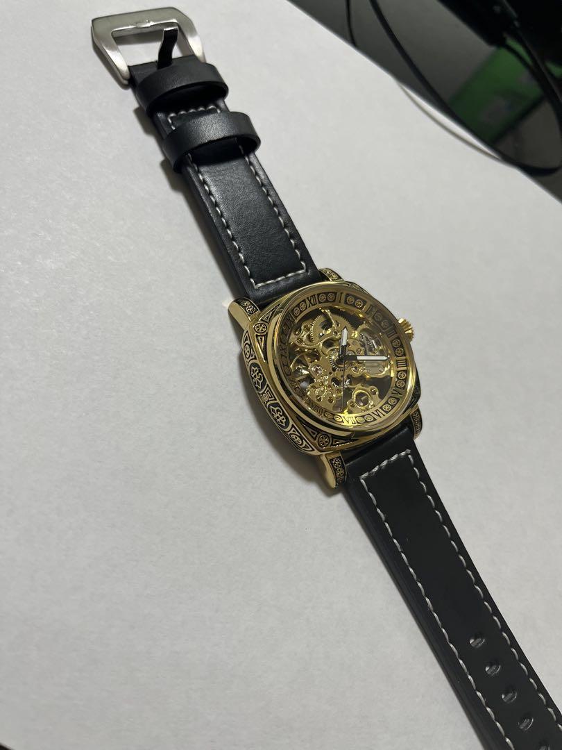 Skeleton Gold Mechanical Watch