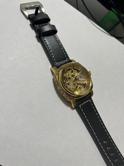 Skeleton Gold Mechanical Watch