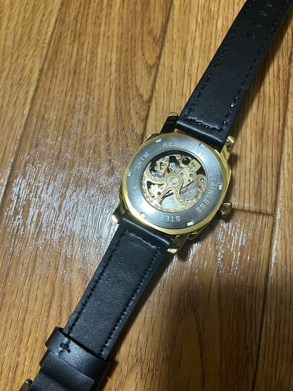 Skeleton Gold Mechanical Watch