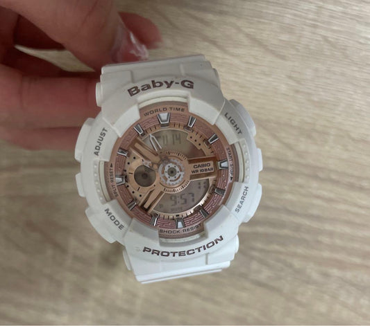 Baby-G Watch Rose Pink White