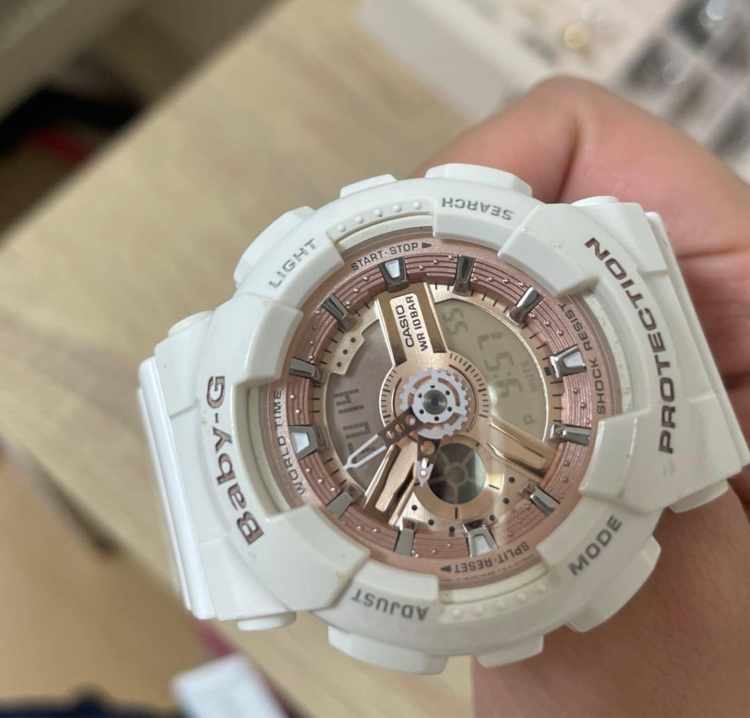 Baby-G Watch Rose Pink White