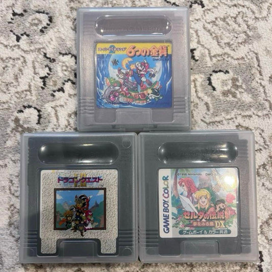Action Confirmation Drakue I.I/Zelda's Legend/Mario 6 Gold Coins Game Boy