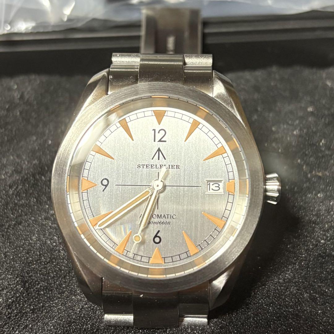 STEELFLIER Omega Seamaster Homage NH35 Broad Arrow Automatic