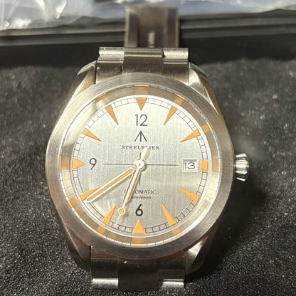 STEELFLIER Omega Seamaster Homage NH35 Broad Arrow Automatic