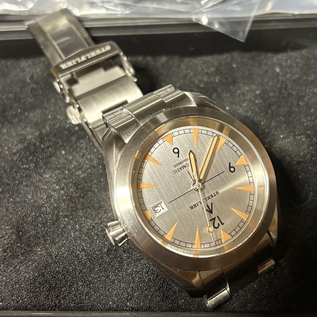 STEELFLIER Omega Seamaster Homage NH35 Broad Arrow Automatic